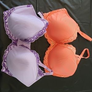 Natori Lace T-Shirt bra size 36DDD 2 pack